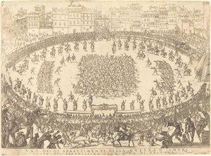 Piyade Savaşlarından biri, 1616. by Jacques Callot