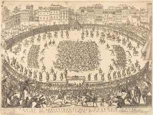 Piyade Savaşlarından biri, 1616. by Jacques Callot
