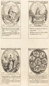 Tesbih Leydimiz; Bir Bulutta Görünen Bakire ve Çocuk; Muzaffer Bakire; Reu by Jacques Callot