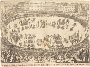 Amfitiyatroda geçit töreni by Jacques Callot