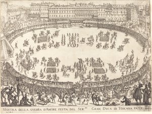 Amfitiyatroda geçit töreni by Jacques Callot