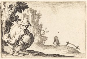 köylü dışkılama by Jacques Callot