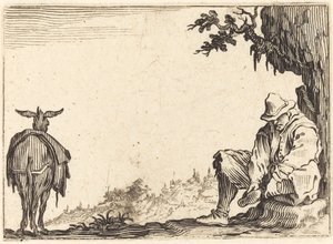 Ayakkabısını Çıkaran Köylü by Jacques Callot