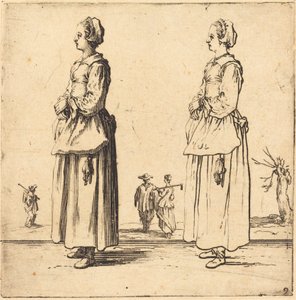 Köylü Kadın, Profilde, Yüzü Sola Dönmüş by Jacques Callot