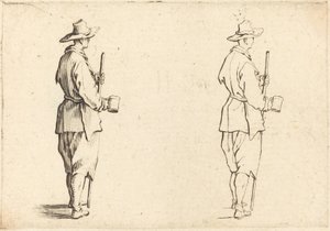 Kupalı Köylü, c. 1617. by Jacques Callot