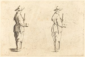 Kupalı Köylü, c. 1622. by Jacques Callot