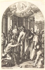 Peter ve John Topalları İyileştiriyor by Jacques Callot
