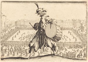 Piazza Santa Croce, Floransa, c. 1617. by Jacques Callot