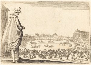 Piazza Santa Maria Novella, Floransa by Jacques Callot