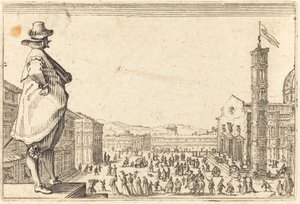 Piazza del Duomo, Floransa by Jacques Callot