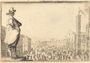 Piazza del Duomo, Floransa by Jacques Callot