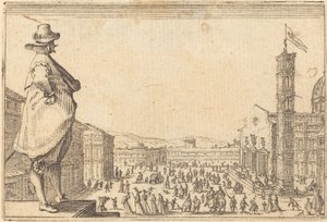 Piazza del Duomo, Floransa by Jacques Callot