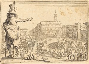 Piazza della Signoria, Floransa by Jacques Callot
