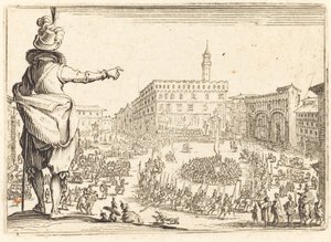 Piazza della Signoria, Floransa, c. 1622. by Jacques Callot
