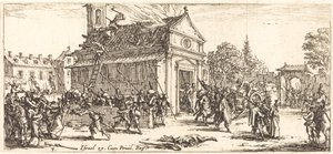 Bir Manastırı Yağmalamak by Jacques Callot