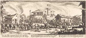 Köyün Yağmalanması ve Yakılması by Jacques Callot