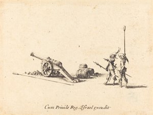 Topu Ateşlemeye Hazırlanmak by Jacques Callot