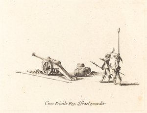 Topu Ateşlemeye Hazırlanıyor, 16341635. by Jacques Callot