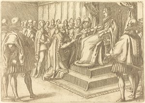 Polonya Elçisinin Kabulü by Jacques Callot
