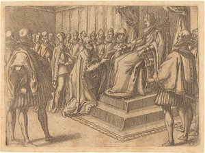 Polonya Elçisinin Kabulü, 1612. by Jacques Callot