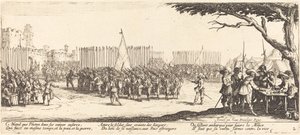Asker Alımı, c. 1633. by Jacques Callot