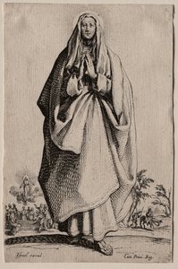 Icones/Les Grands Apôtres (Büyük Havariler): La Sainte Vierge (Kutsal Bakire) by Jacques Callot