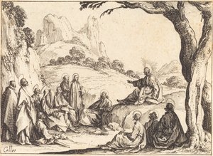 Dağdaki Vaaz, 1635. by Jacques Callot