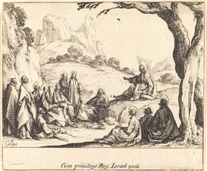 Dağdaki Vaaz, 1635. by Jacques Callot