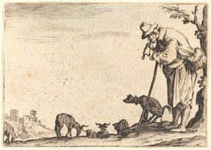Flüt Çalan Çoban by Jacques Callot