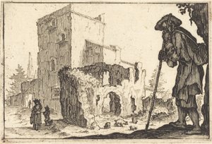 Çoban ve Harabeler by Jacques Callot