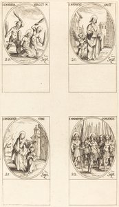 Aziz Canida; Aziz Matta; Aziz İpigenia; Aziz Maurice ve Yoldaşları by Jacques Callot