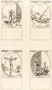 Aziz Castorius, Aziz Carpophorus ve Taçlı Dört Şehit, Resmin Anılması. by Jacques Callot