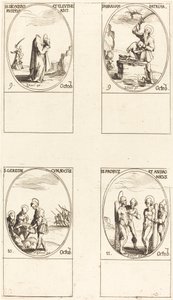 Aziz Dionysius, Rusticus ve Eleutherius İbrahim Gereon ve Yoldaşlar, Sts. profesyonel by Jacques Callot
