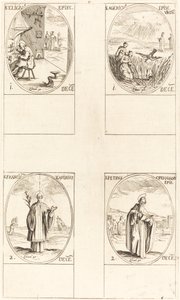 Aziz Elius; Aziz Agericus; Aziz Francis Xavier; Aziz Peter Chrysologus by Jacques Callot