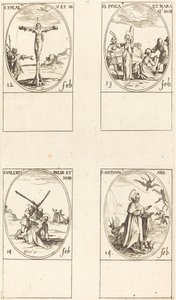 Aziz Eulalia; Aziz Fusca ve Maura; Sevgililer Günü; Aziz Anthony by Jacques Callot