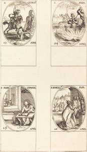 Aziz George; Aziz Sabas; Aziz Mark, Evangelist; Aziz Marcellin by Jacques Callot