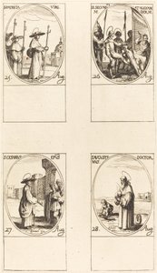 St. Patricia, St. İkinci ve İskender Sezarius Augustine by Jacques Callot