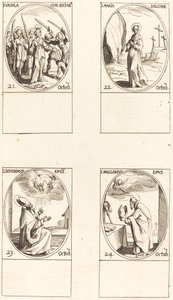 Aziz Ursula ve Sahabeler; Aziz Mary Salome; Aziz Severinus; Aziz Maglorius by Jacques Callot