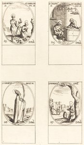 St. Krizantus ve Daria; St. Crispin & Crispinian; Aziz Evaristus; Aziz Frumentius by Jacques Callot