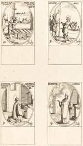 St. Donatilla, Maxima & Secunda; Aziz Fabius; St. John Colombini; Aziz Ignatius Loyola by Jacques Callot