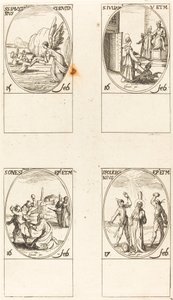 St. Faustinus ve Jovita; Aziz Juliana; Aziz Onisim; Aziz polikronius by Jacques Callot