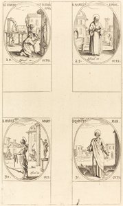 St. Simon ve Jude, Havariler; Aziz Narcissus; Aziz Marcellus; Aziz Quintin by Jacques Callot
