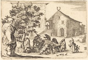 Taverna, ç. 1622. by Jacques Callot