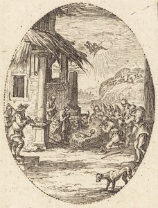 Çobanların hayranlığı by Jacques Callot