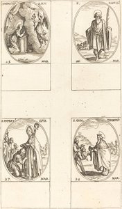 Müjde, Aziz Castulus, Aziz Rupert, Aziz Gontran. by Jacques Callot