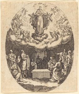 Cherubin ile Varsayım by Jacques Callot