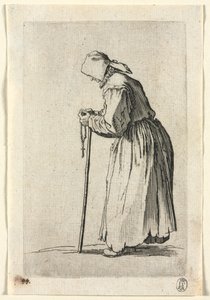 Dilenciler: Tespihinde Dilenci, c. 1623. by Jacques Callot