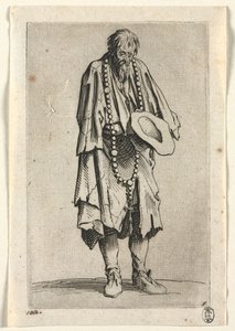 Dilenciler: Tespihli Dilenci by Jacques Callot