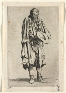 Dilenciler: Tespihli Dilenci , c. 1623. by Jacques Callot