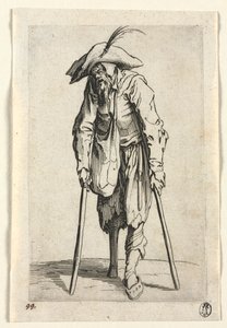 Dilenciler: Tahta Bacaklı Dilenci by Jacques Callot